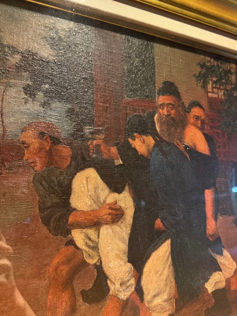 他の方発送×リアリズム　作者不詳【神話】肉筆油彩画