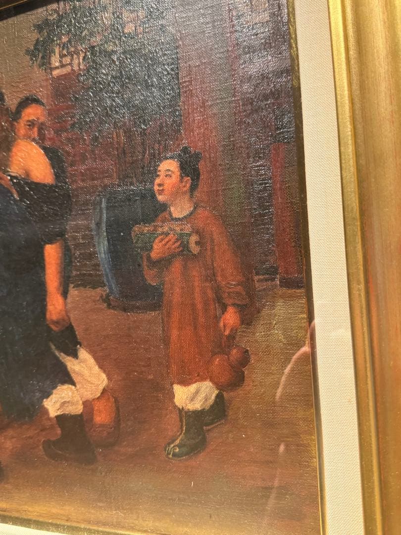 他の方発送×リアリズム　作者不詳【神話】肉筆油彩画