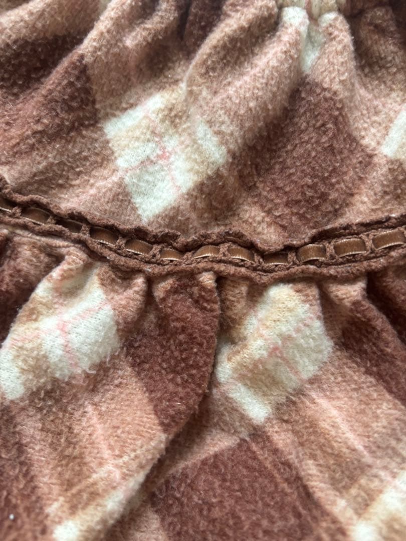 LIZLISA リズリサ 希少 ブラウン チェック柄 スカパン