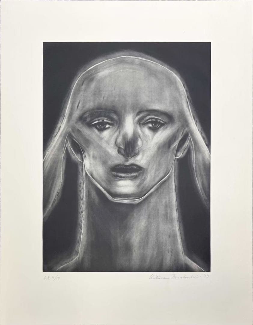 舟越桂《オーロラを見るスフィンクス》銅版画 AP4/10