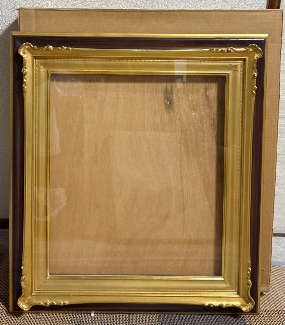 美品　空額　F10サイズ　 装飾的な金色の油彩額縁⑨