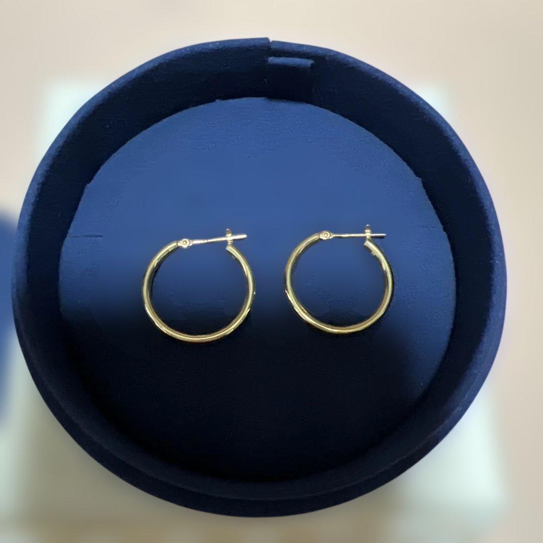 MILAMOREミラモア⭐︎18kイエローゴールドフープピアスL