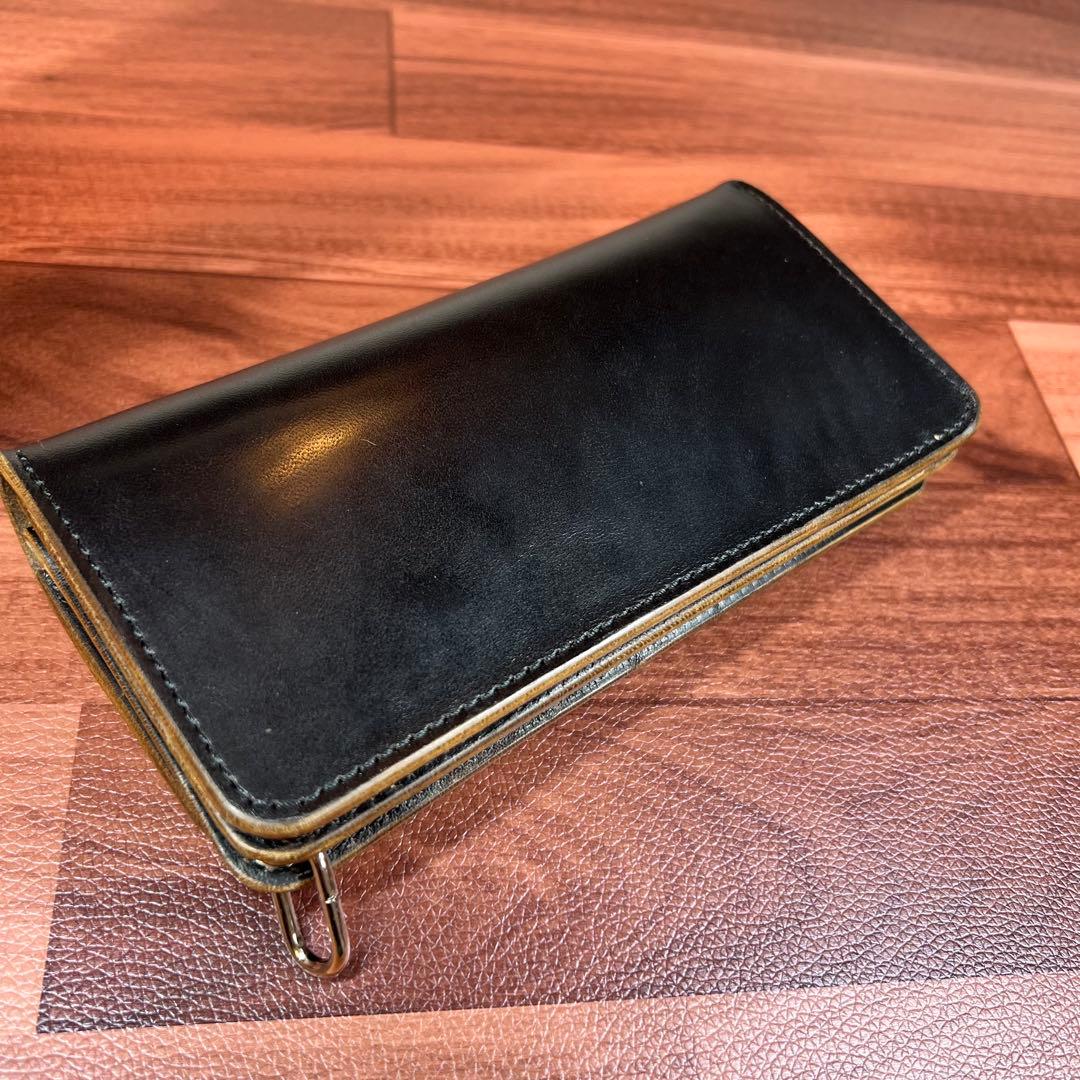 【トラッカーウォレット ロング】 3層 ホースバット シルバー