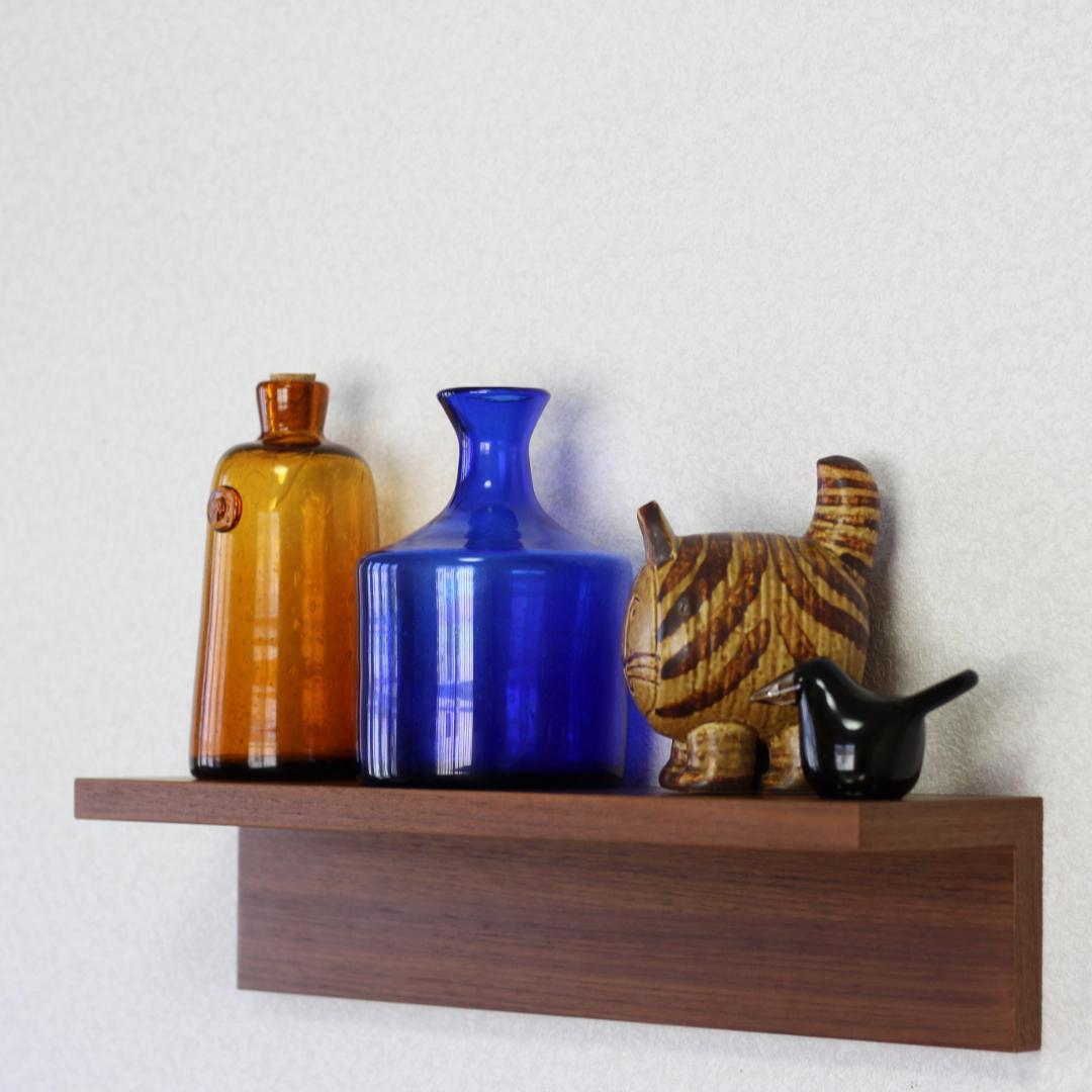 【サイン有り】Erik Hoglund　エリックホグラン　ブルーガラス 花器花瓶