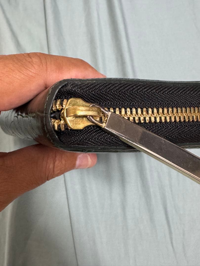 池田工芸　クロコダイル長財布