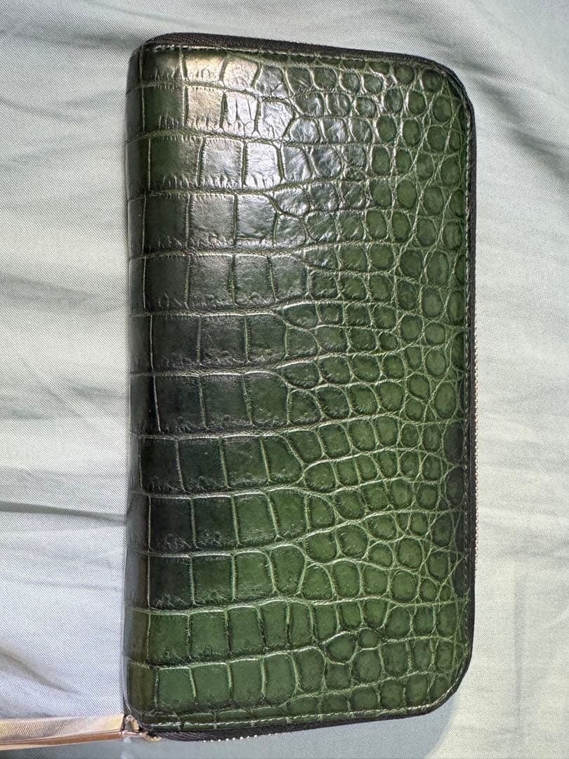 池田工芸　クロコダイル長財布