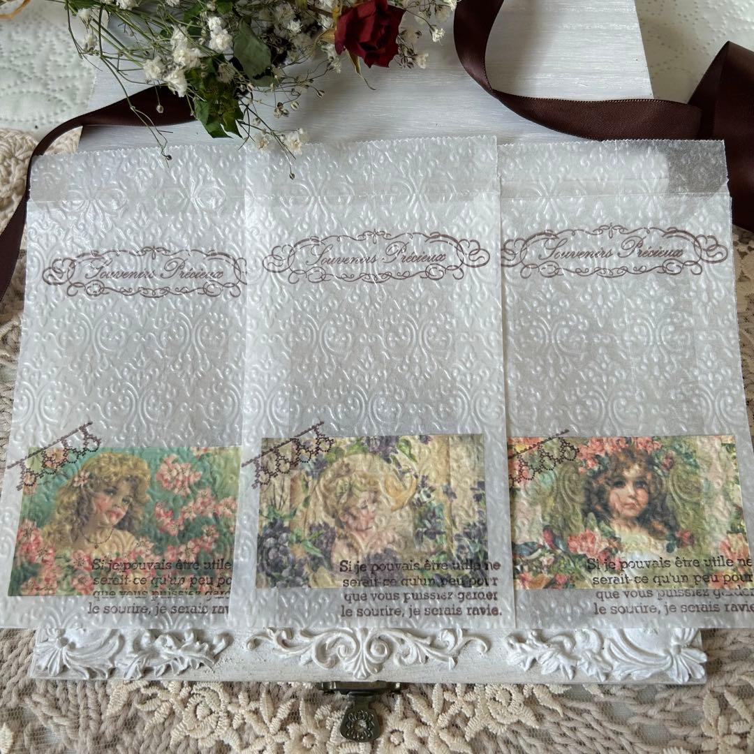 〜アンティーク少女のコラージュB〜グラシン封筒♡おすそ分け♡