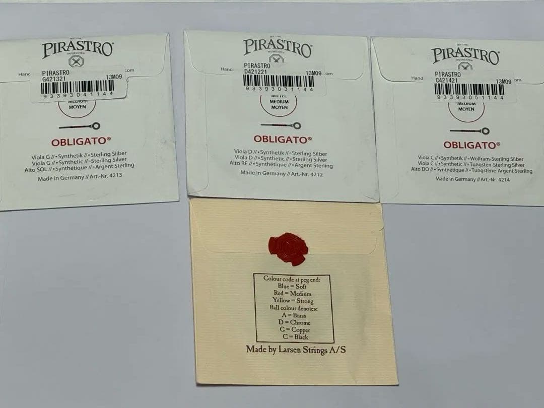 LARSEN＆OBLIGATO ヴィオラ弦セット