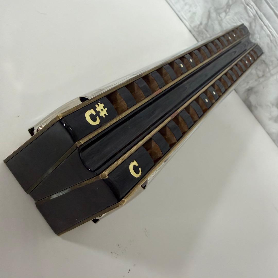 TOMBO トンボ　オクターブバスハーモニカ　アンサンブルハーモニカ　ケース付き