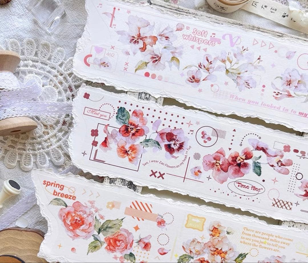 百仓家手帐《日焕霞》海外マスキングテープ　マステ 【1457】