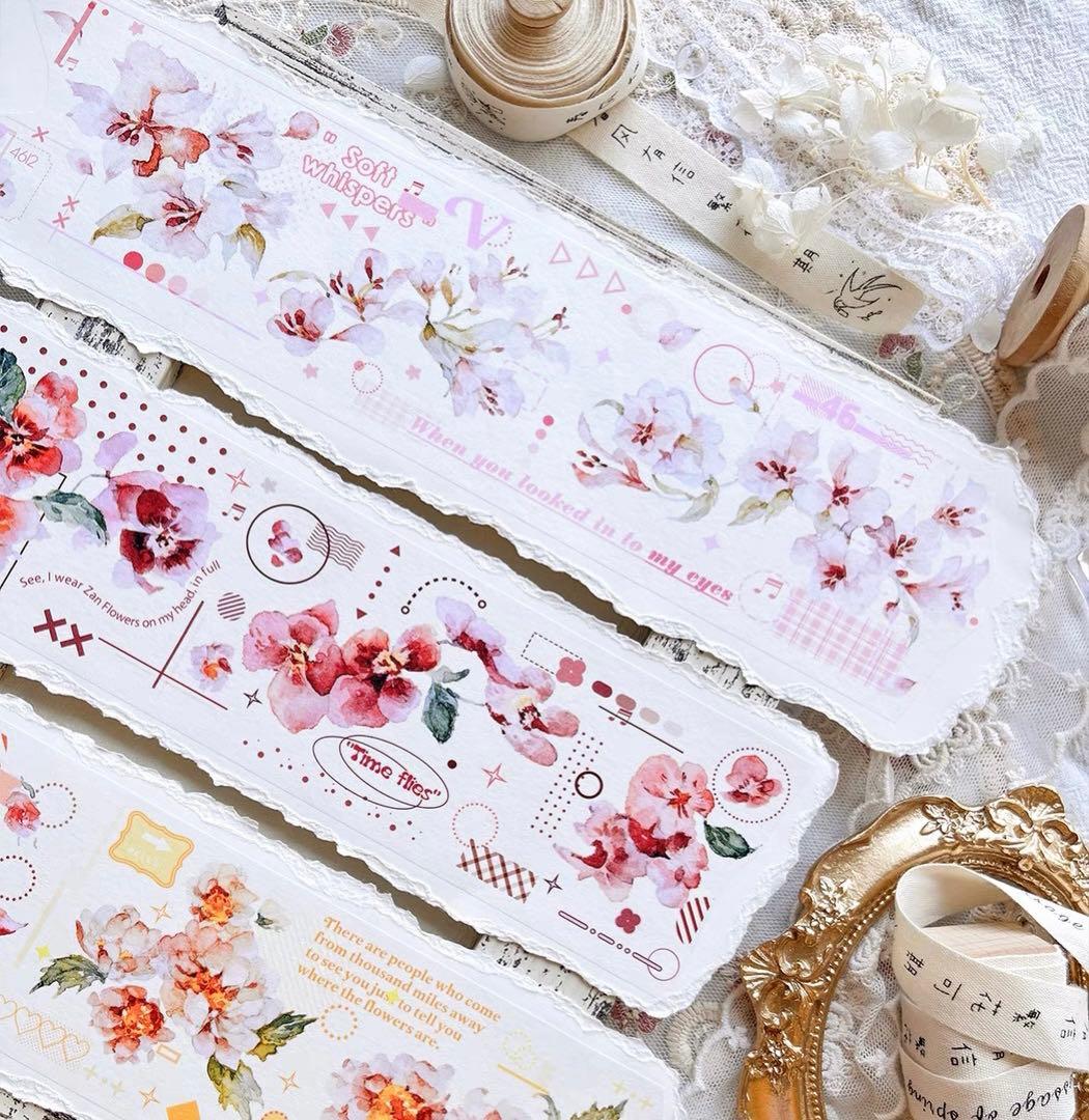 百仓家手帐《日焕霞》海外マスキングテープ　マステ 【1457】