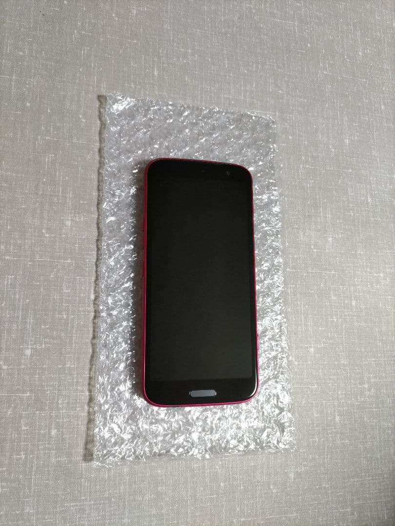 美品 らくらくスマートフォン F-53E ピンク 新品ケース、フィルム付き