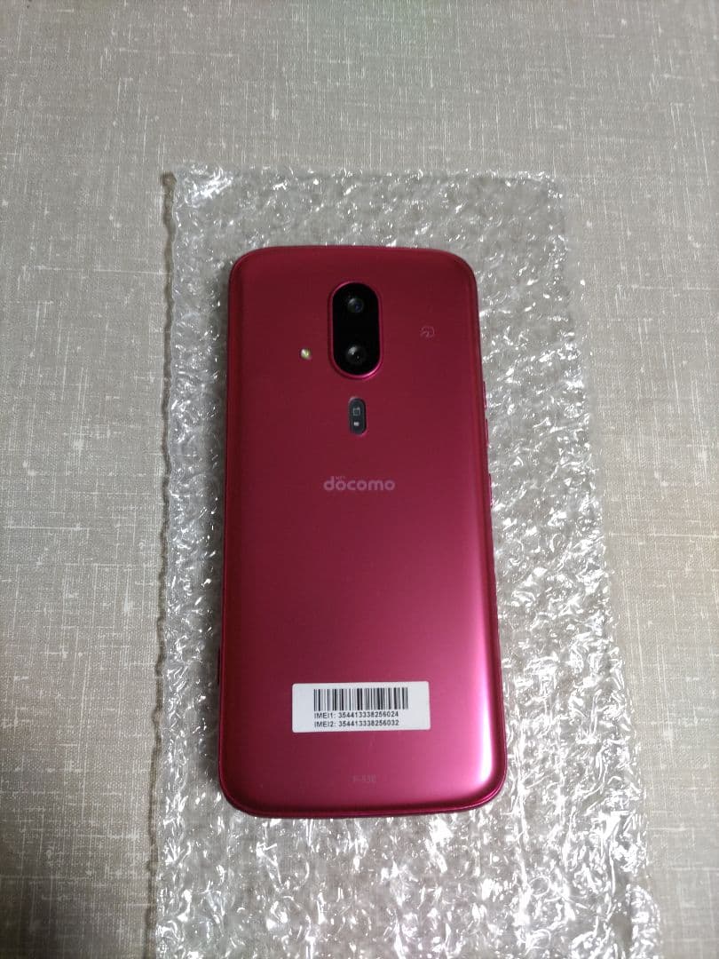 美品 らくらくスマートフォン F-53E ピンク 新品ケース、フィルム付き