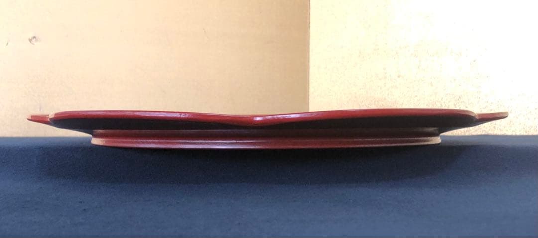 《レ》茶道具 尚古 光琳 梅形盆 塗師 好雲斎 共箱 251127お1