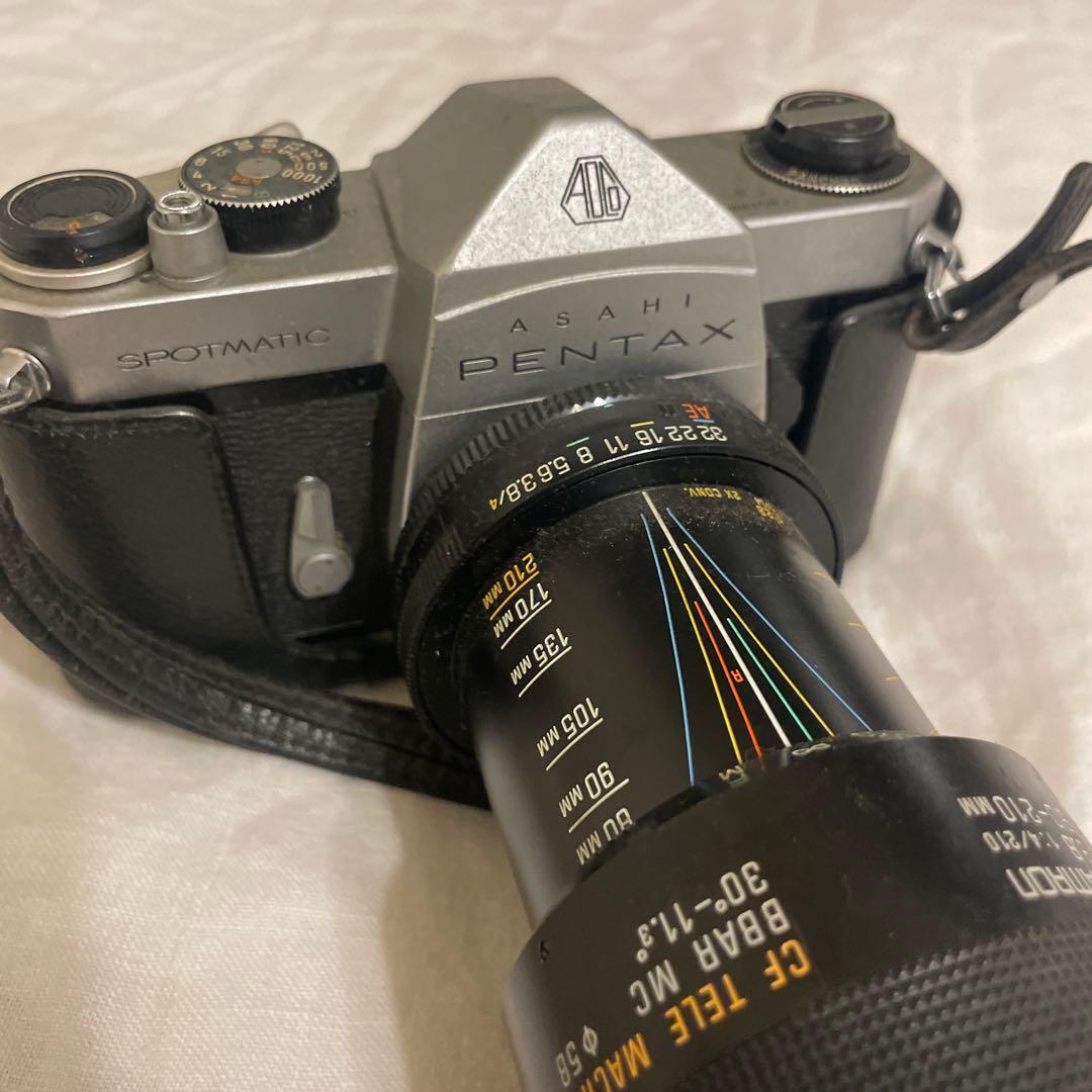 PENTAX SPOTMATIC TAMRONレンズ付き