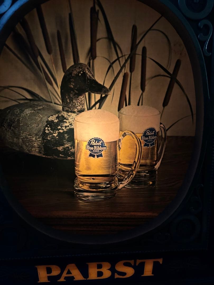 ビンテージ★パブスト ブルーリボン 電飾 サイン 看板★
