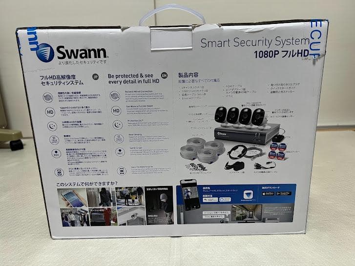 未使用品 スワン Swann 警告ライト搭載防犯カメラ 1080p フルHD