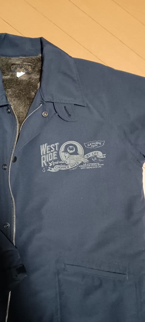 WEST RIDE フリースライニングジャケット ネイビー
