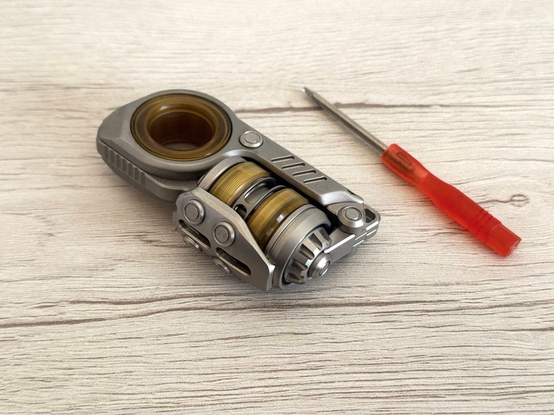 音叉内蔵 フィジェットトイ グレネード型EDC スライダーガンfidgettoy