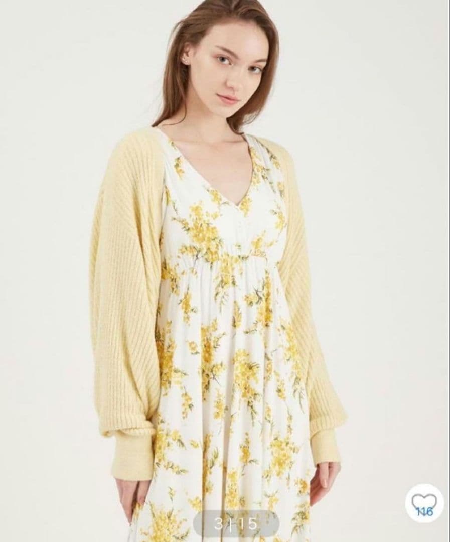 gelato pique ジェラートピケ【人気】ミモザ ロングワンピース セット