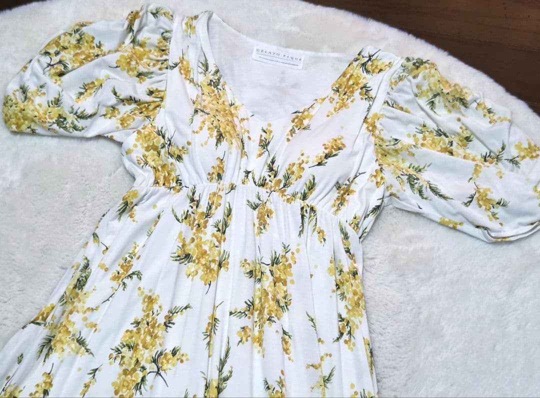 gelato pique ジェラートピケ【人気】ミモザ ロングワンピース セット