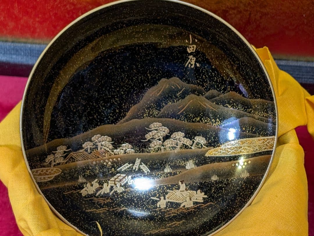 蒔絵お椀5客 東海道五十三次