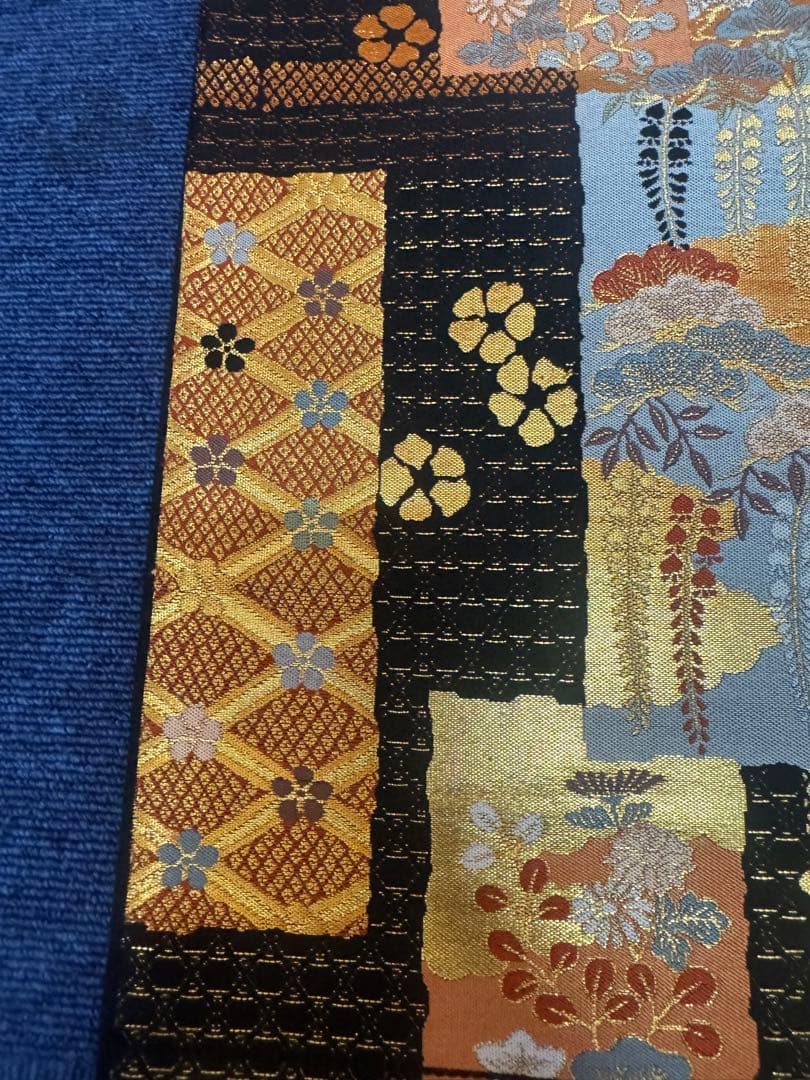 2693袋帯 古代彫金紋 西陣織 金糸　高級上質上品　約440cm 未使用