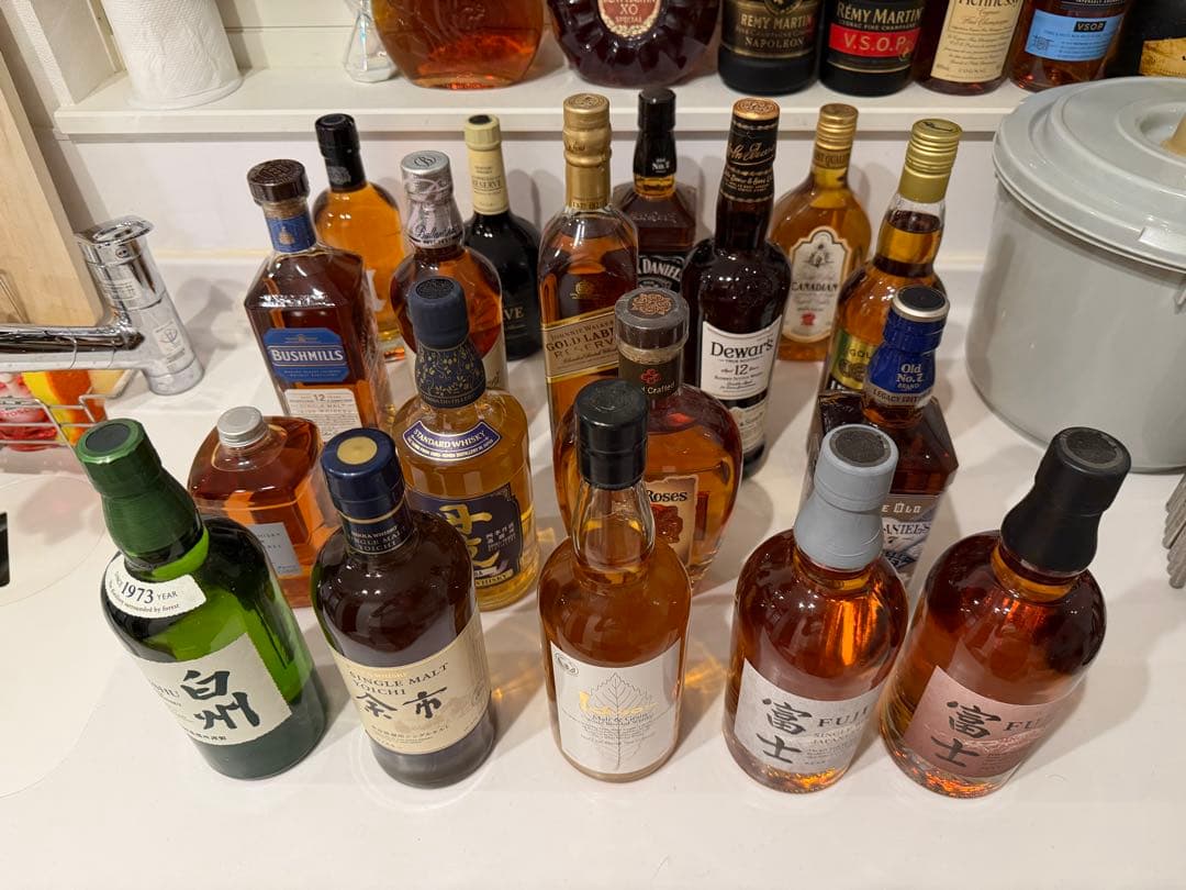 一流ウイスキー18本コレクション。