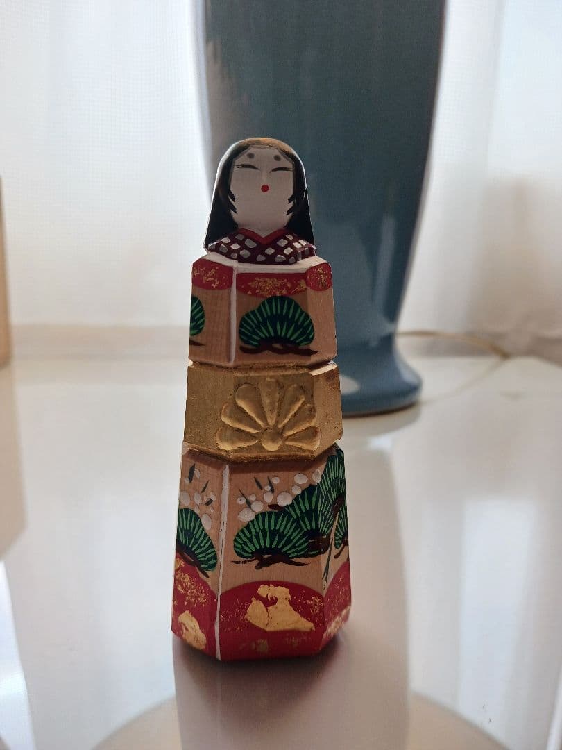 美品。奈良一刀彫　立雛　雛人形かぎろい 髙橋勇二作