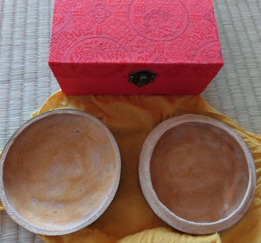 唐三彩　盒子　美術品　茶道具