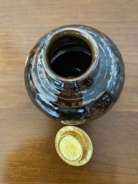 茶入　唐物　早苗丸壺写　大名物木津喜楽作