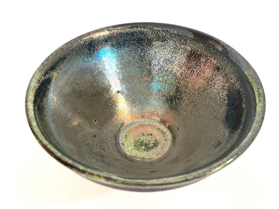 陶芸家　長江惣吉　燿変　天目　錦　茶碗　茶盌　抹茶碗　天目盌　共箱