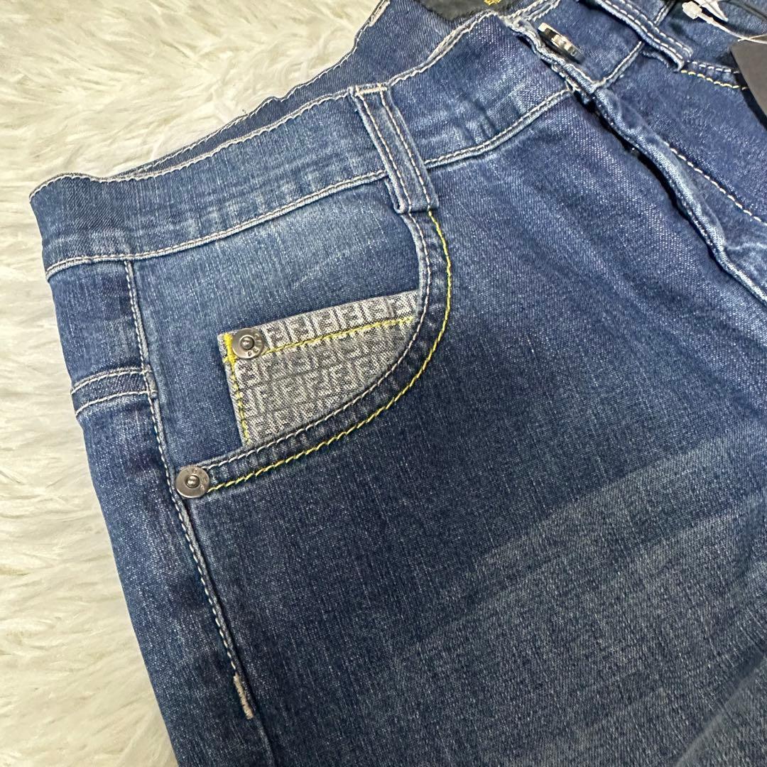 新品未使用 FENDI フェンディ ズッカ キッズ デニムパンツ 10A 150
