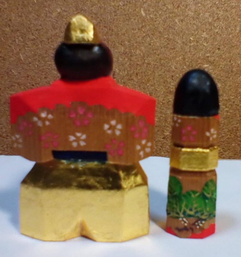 立雛1.5号　奈良一刀彫　最終作品
