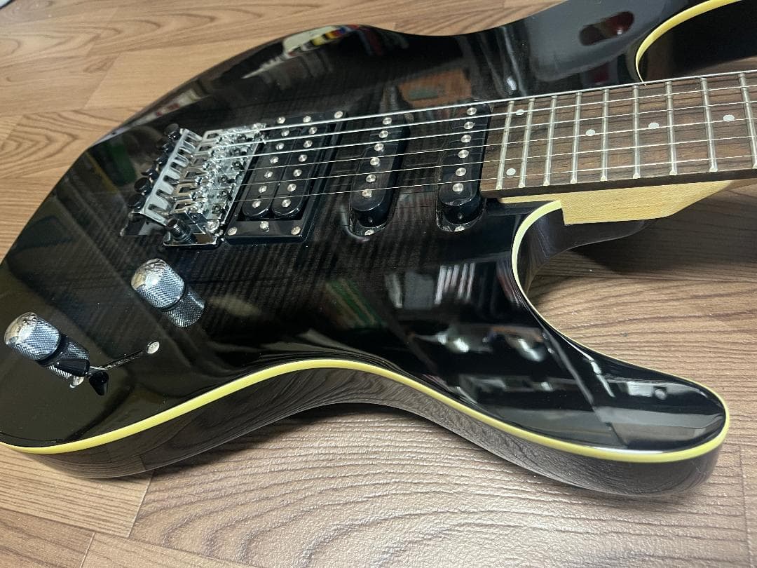 s*n様 Washburn RX25 虎目　シースルーブラック　Floyd Ro