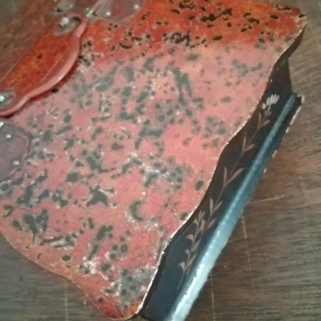 木製　手提げ箱　漆仕上げ　津軽塗　江戸　明治　和骨董　アンティーク