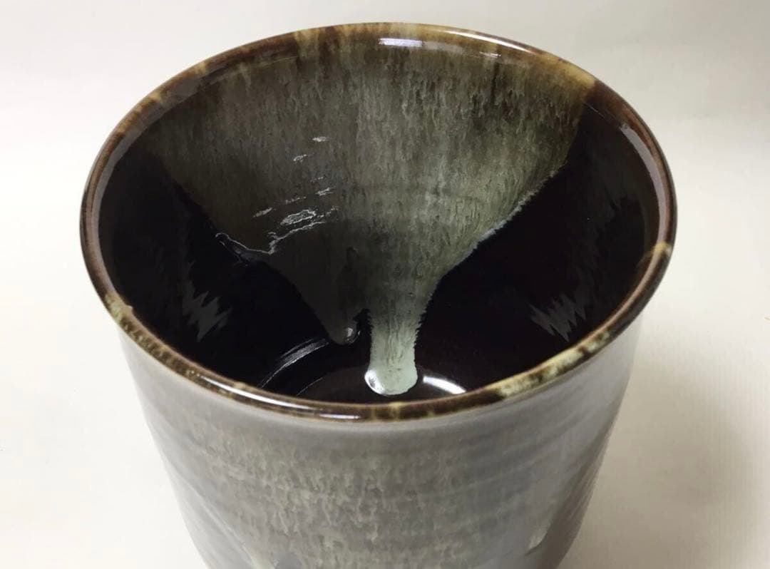 茶道具 古物品 水指 高取 丸 翠峰 木箱入