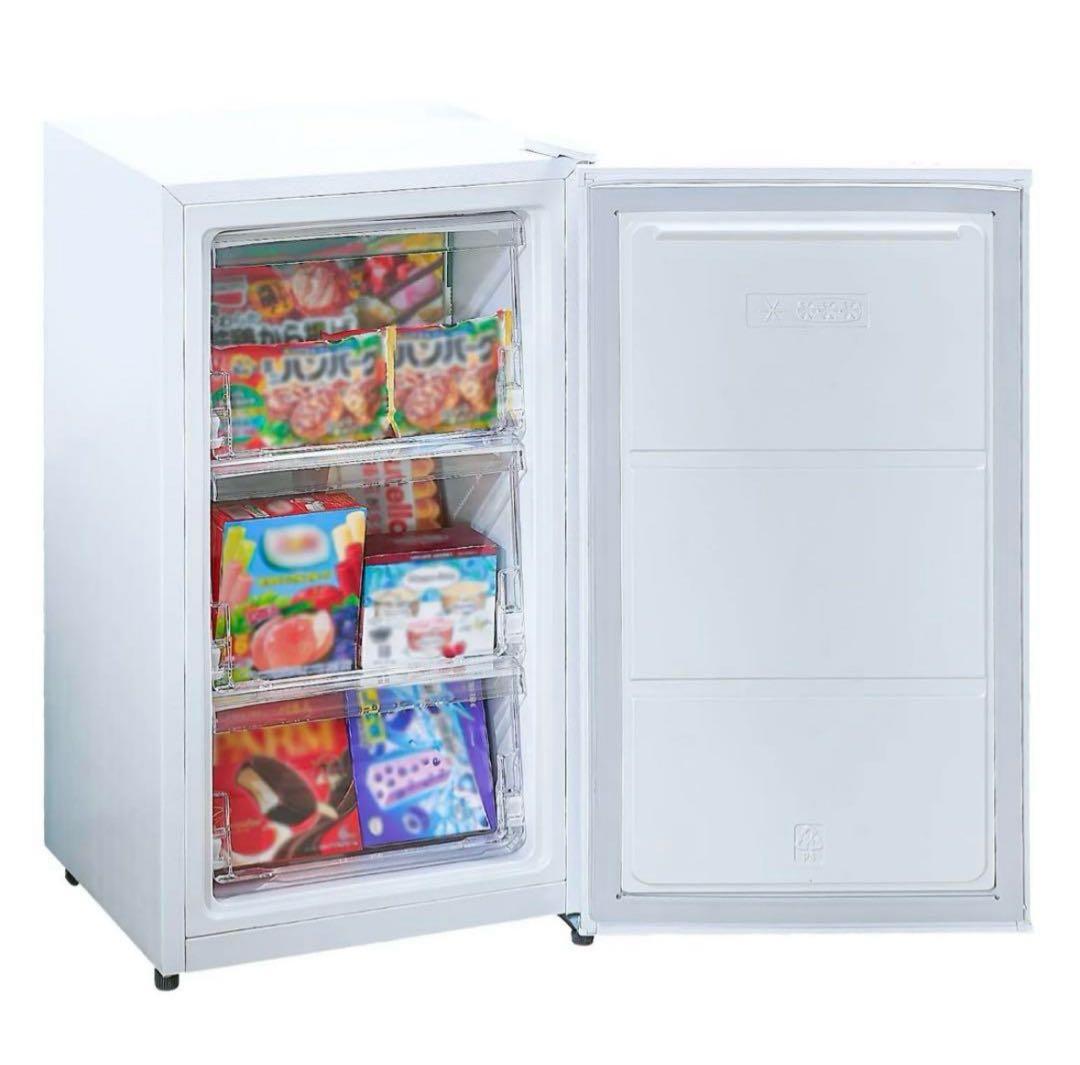 【新品】冷凍庫 60L スリム 小型 省エネ 大容量 サブ冷凍庫
