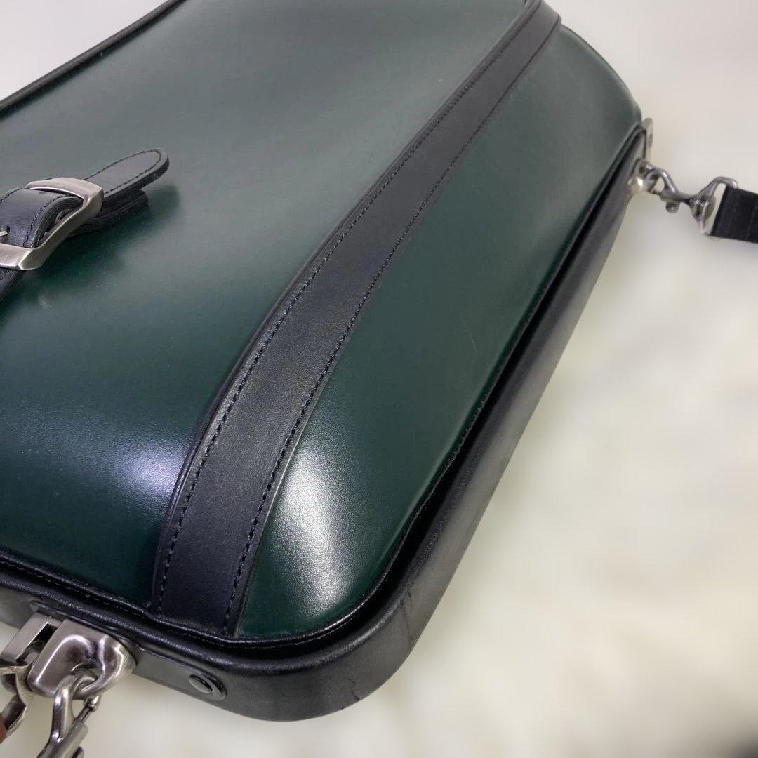 【未使用レベル】ARTPHERE ダレスバッグ グリーン ビジネスバッグ 豊岡鞄