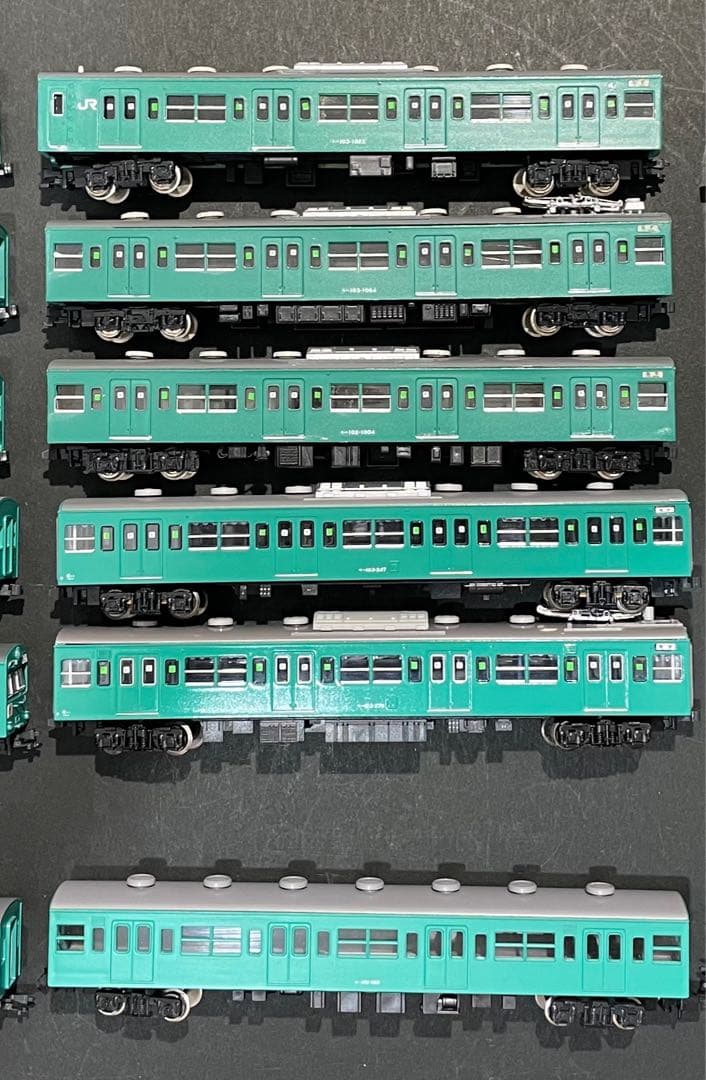 最後価格【ジャンク】常磐線103系１５両フル編成＋おまけ付き　(キット組立品含)