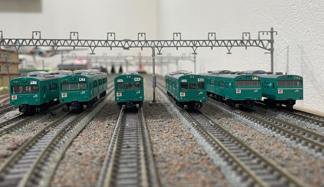 最後価格【ジャンク】常磐線103系１５両フル編成＋おまけ付き　(キット組立品含)