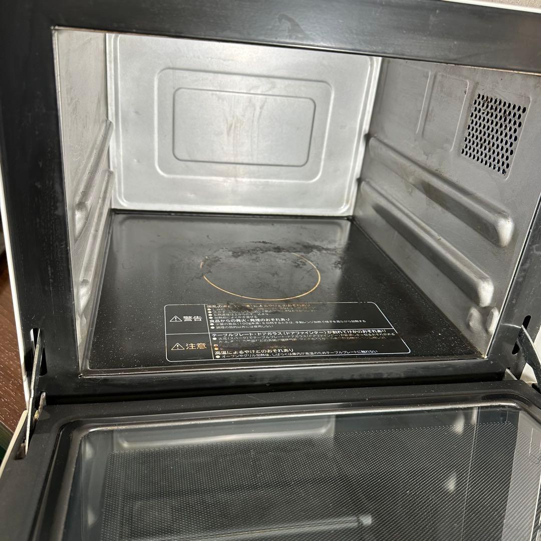 美品　日立 オーブンレンジ 角皿付き 電子レンジ フラット 18年製