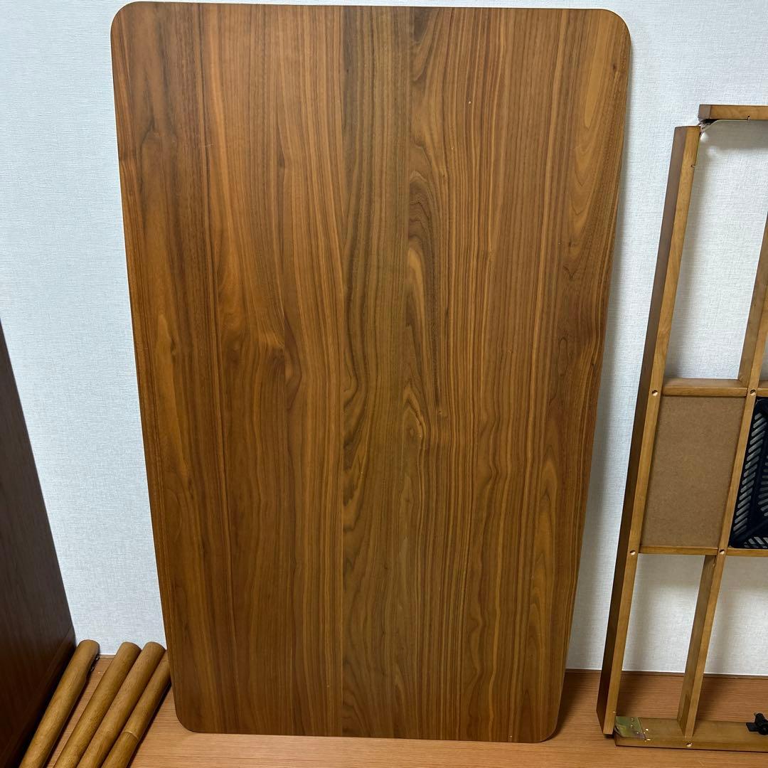 4段階で高さが変えられる 高さ調整こたつテーブル 長方形(80×135cm)