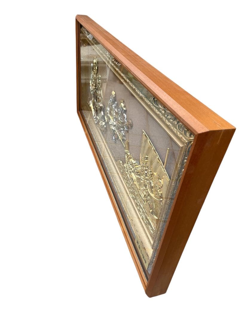 七福神 立体額装 黄金宝船 フレームアート 開運 招福 縁起物 インテリア