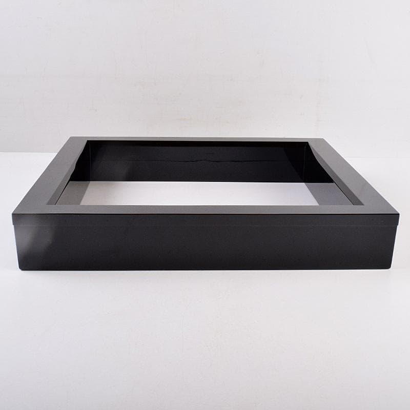 茶道具　輪島塗　若島孝雄作　真塗　炉縁　共箱　V　8428A