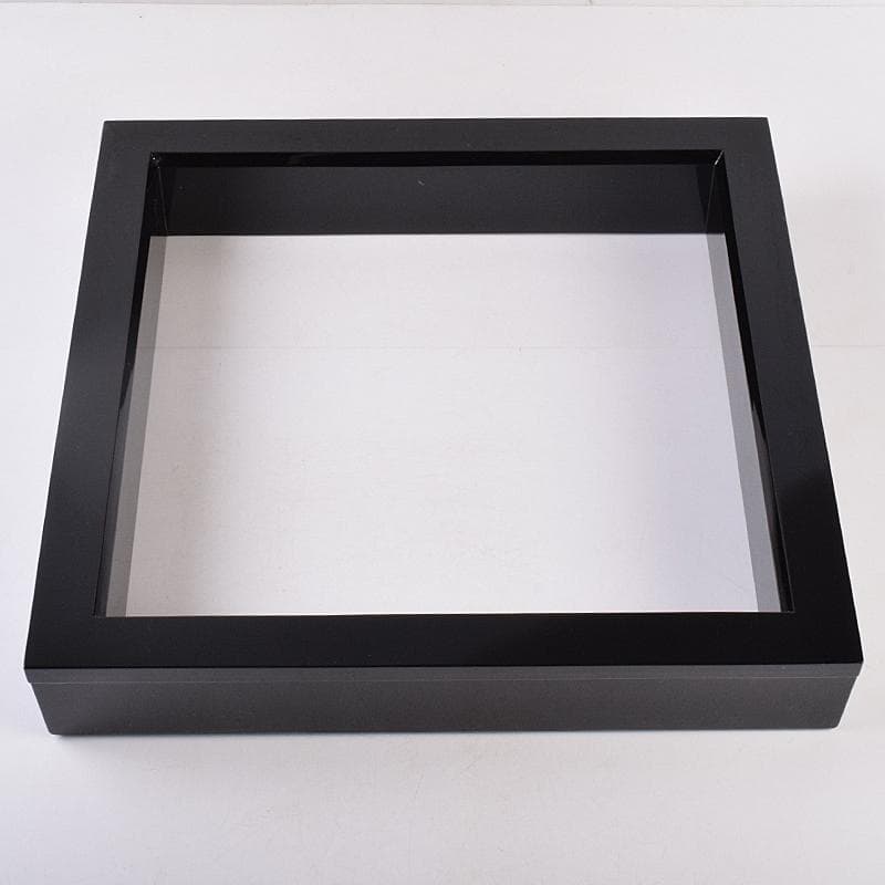 茶道具　輪島塗　若島孝雄作　真塗　炉縁　共箱　V　8428A