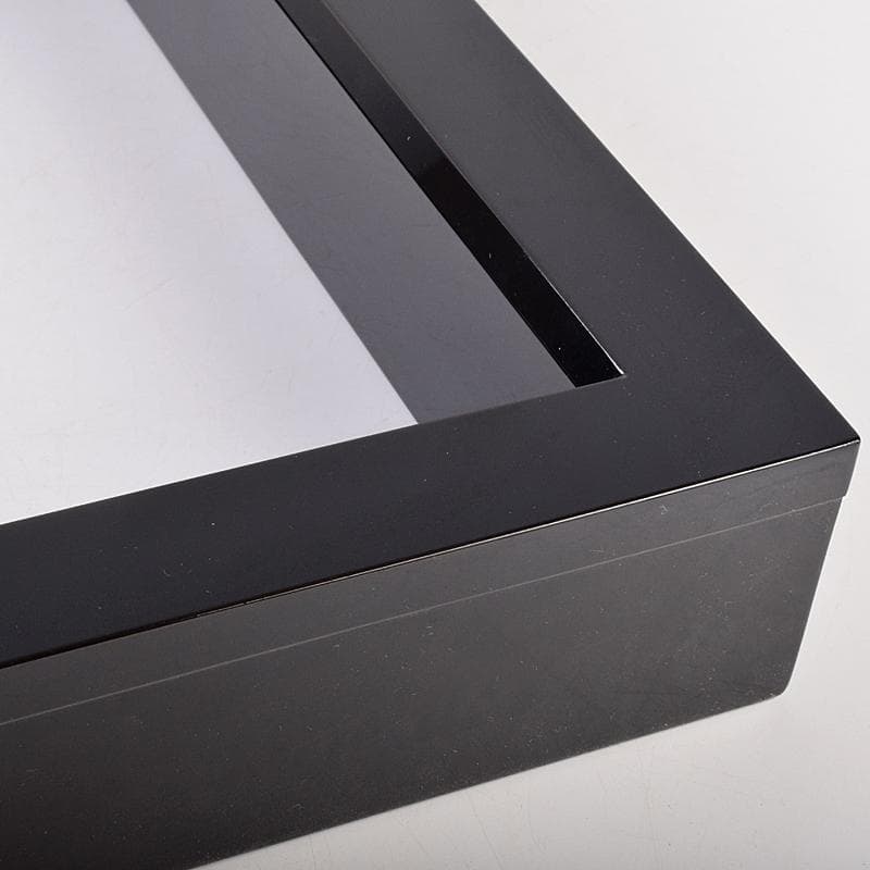 茶道具　輪島塗　若島孝雄作　真塗　炉縁　共箱　V　8428A