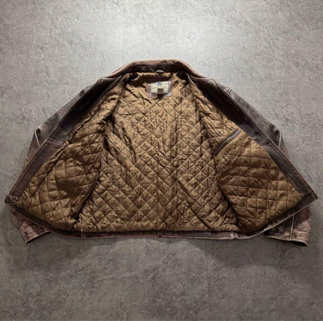 90s OLD GAP L シングルライダース　プレミアムスタンダード　レザー