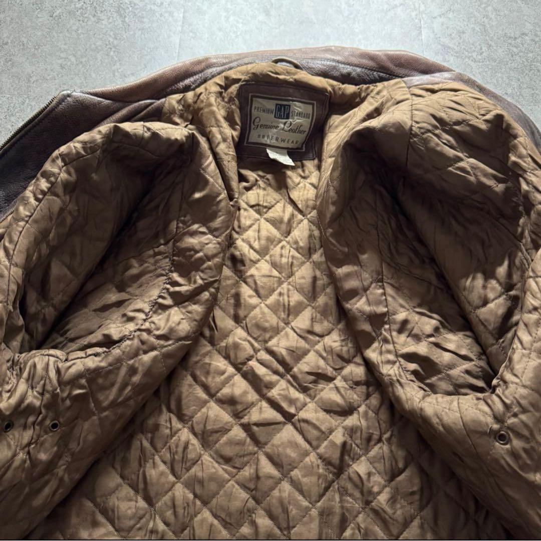 90s OLD GAP L シングルライダース　プレミアムスタンダード　レザー