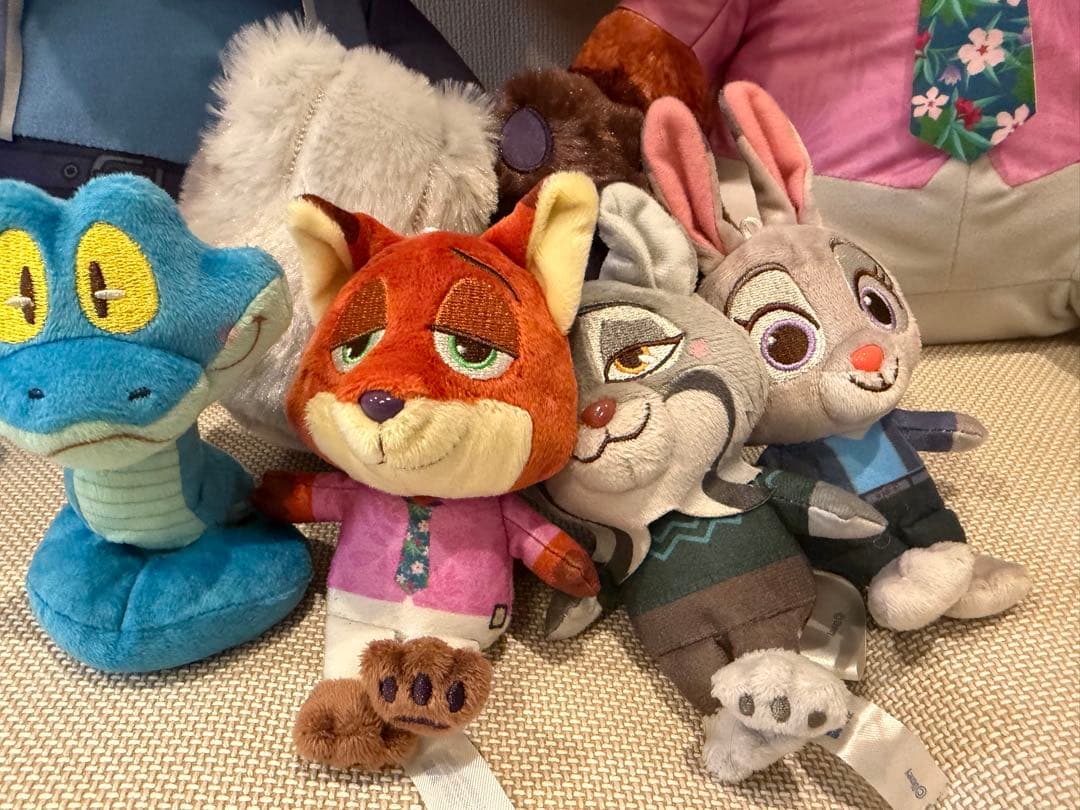 m*様 ジュディ・ホップスとニック・ワイルド ぬいぐるみセット　ズートピア　6体